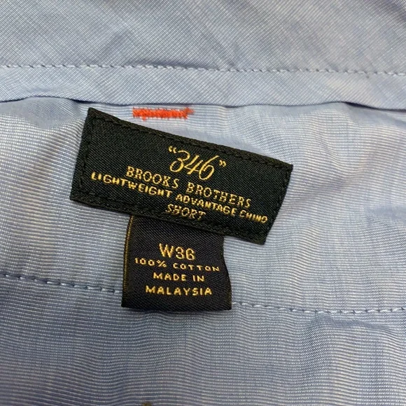 BROOKS BROTHERS MEN’S CORAL CHINO SHORTS - Picture 4 of 4